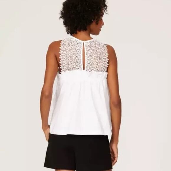 Marissa Webb Collective White Ruffle Lace Top Sz S - Picture 10 of 12